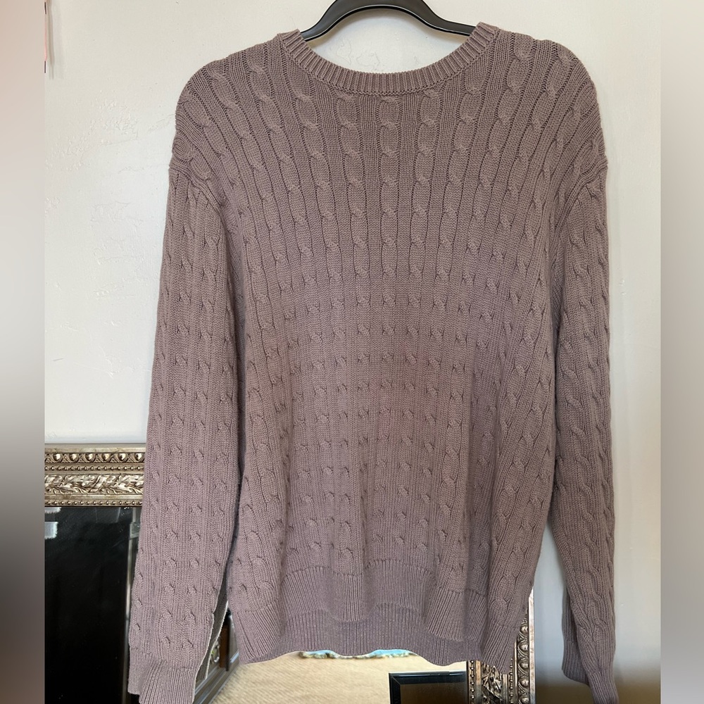 Brown knit sweater